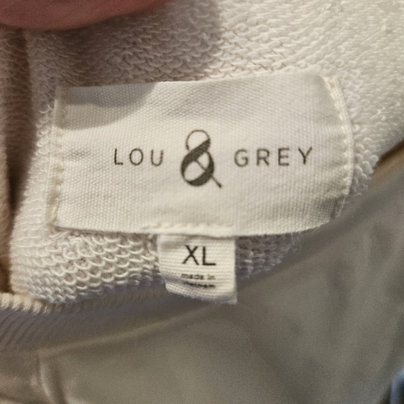 Lou Grey Set - Ivory with Navy/Orange Side Stripe - XL - Picture 2 of 5